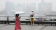 Singapore skyline shrouded in haze