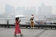Singapore skyline shrouded in haze
